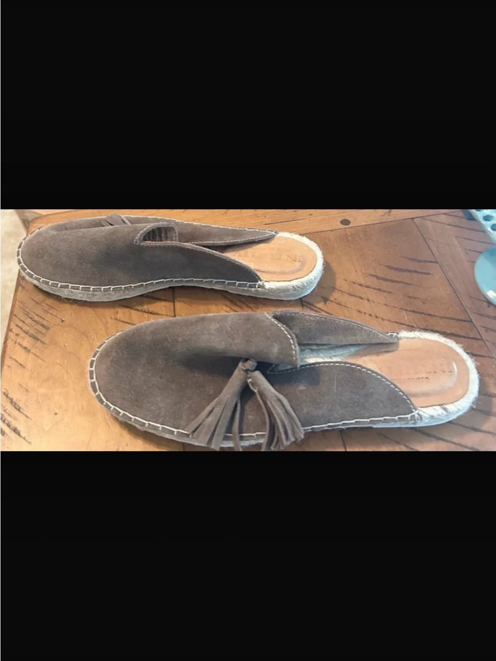 Taupe Suede Tassel Slip-On Espadrilles - Women